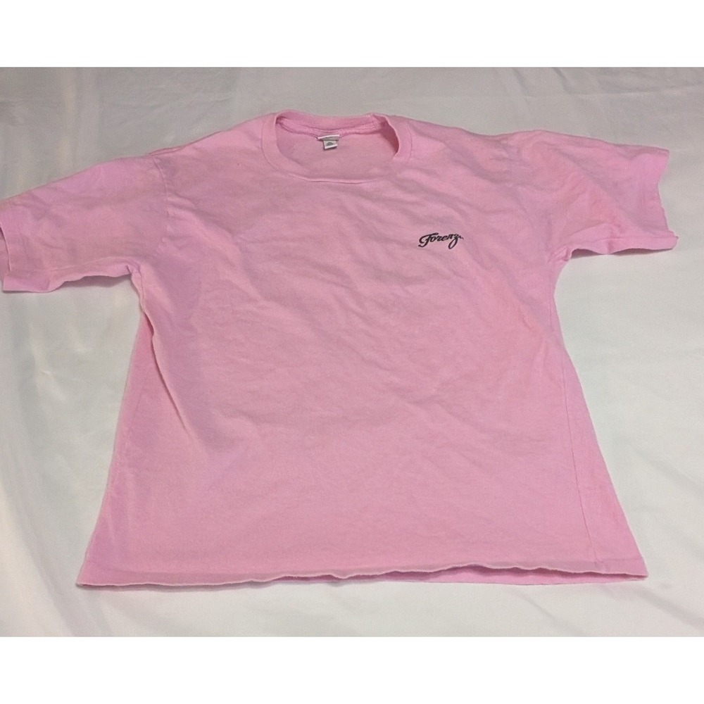 Forenza T-Shirt Womens Large Pink Fair Vintage 80s Cote D'Azur Beach Graphic USA